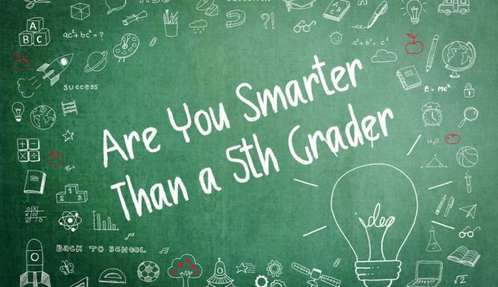 Are you smarter than a 6th grader quiz