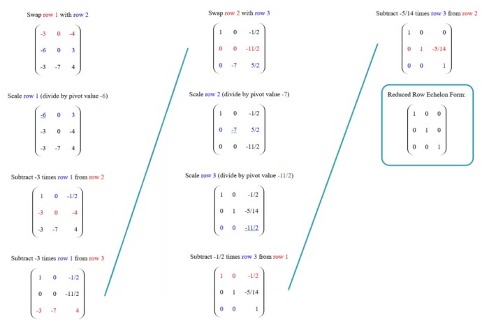 Describe the possible echelon forms of a nonzero 22 matrix